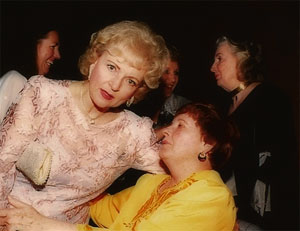 Gloria Lane with legendary actress 
Betty White